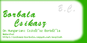 borbala csikasz business card